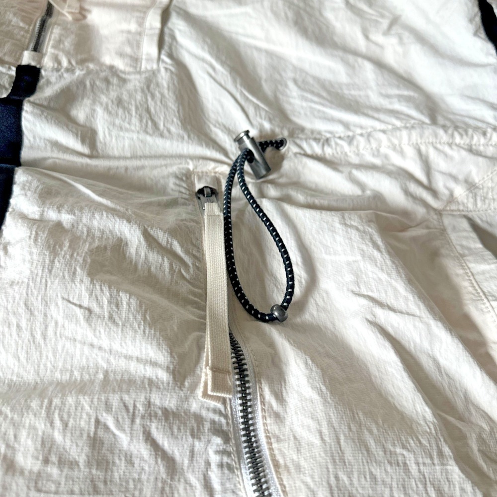 Free People Movement Size M/L Peace Out Backpack Parachute Jacket Ivory Combo - Picture 12 of 15
